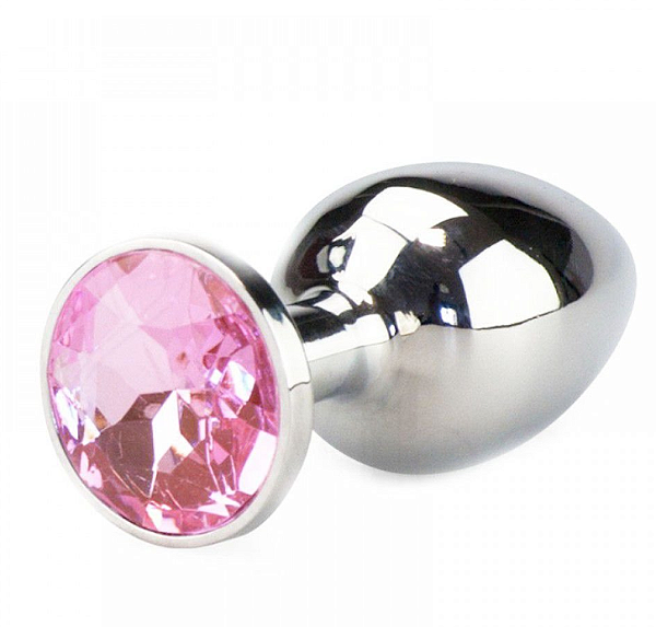 Plug Anal Metal Cromado Grande 9,4 x 4,0 cm
