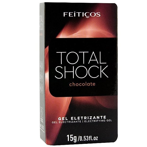 Total Shock Gel Eletrizante Beijável Chocolate - 15g - Feitiços