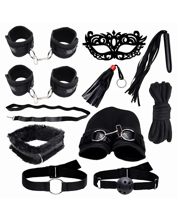 Kit Sado Bdsm Bondage 8 Itens - Yaffa