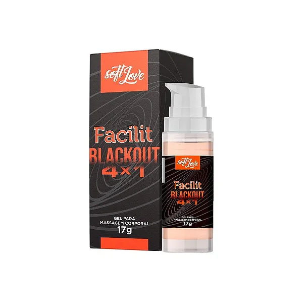 Facilit Blackout 4x1 Gel Lubrificante Vasodilatador - 17g - Soft Love