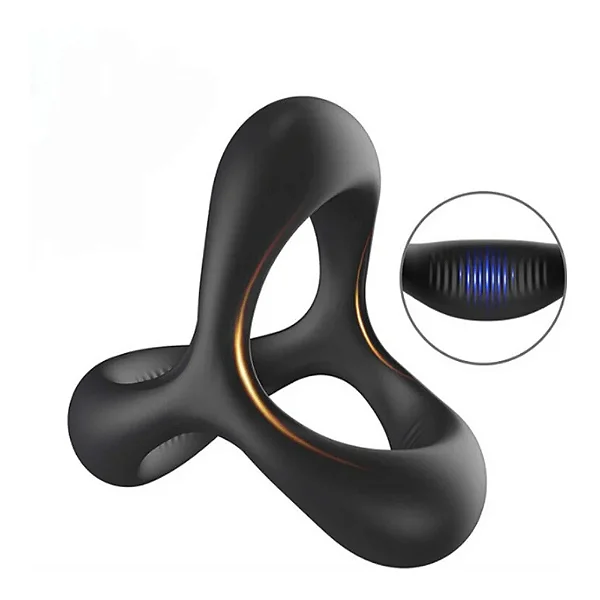 Anel peniano sem vibro com relevos estimuladores