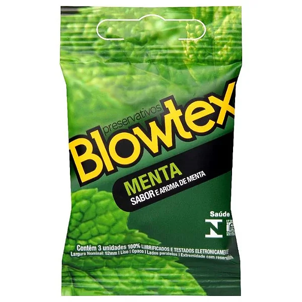 Preservativo Sabor Menta 03 Unidades - Blowtex