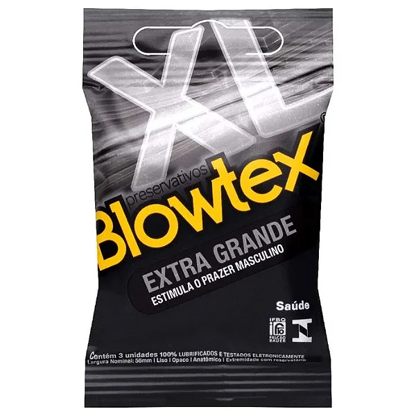 Preservativo Extra Grande 03 Unidades - Blowtex