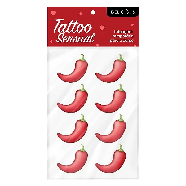 Tatuagem Pimentinha Adesivos Temporária
