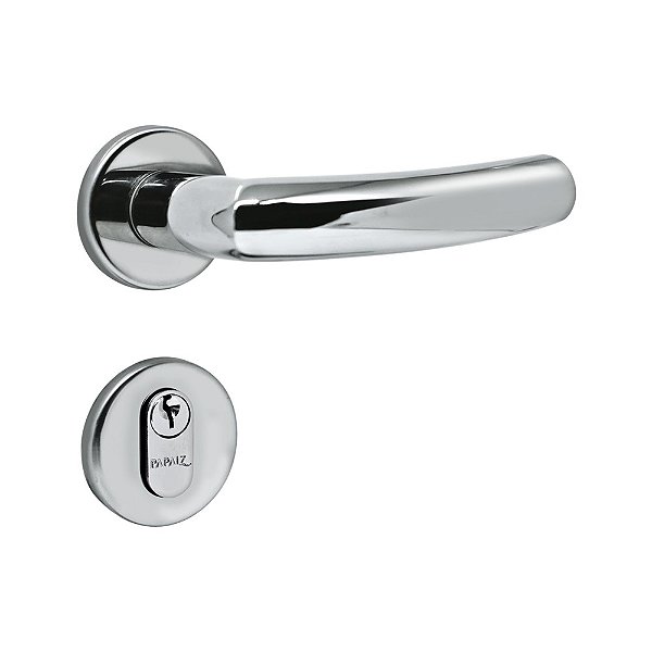 Fechadura de Inox Porta de Banheiro Cromada 40mm MI970 Inoxvita Papaiz