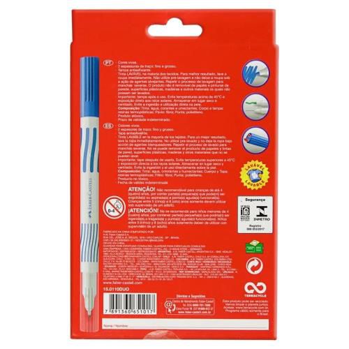 Canetinha Contorna & Pinta 10 Cores { 1 X 6}