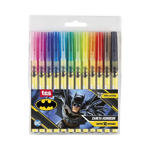 Canetinha Hidrocor  Batman 12 Cores