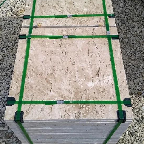 Piso de Mármore Travertino Bege Bahia 57X57cm - M²