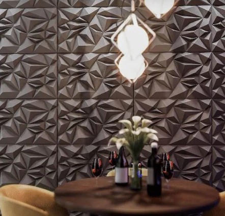 Revestimento 3D de Cimento Cristal Cinza M²