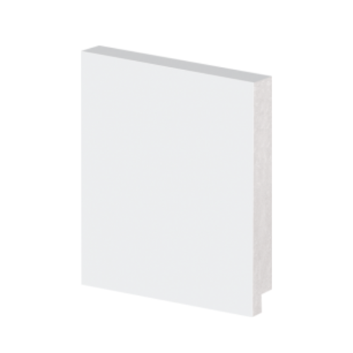 Rodapé Poliestireno 10cm Liso Branco 50010 Arquitech (Barra de 2.40m)