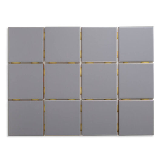 Revestimento Pastilha Cerâmica - Cinza Médio 10 x 10cm para Área Interna - M²