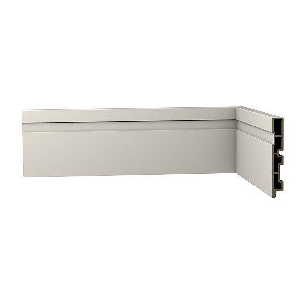Rodapé WPC R3 Frisado Laca Fendi Barras de 240 x 10cm (Caixas com 12 Barras)