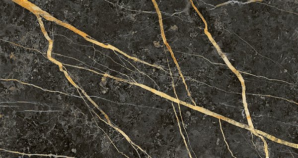 Piso Cerâmico Marquina Gold Plus 62x119cm - M²