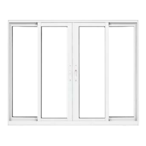 Janela Quatro Folhas Alumínio Branco - Linha Quality