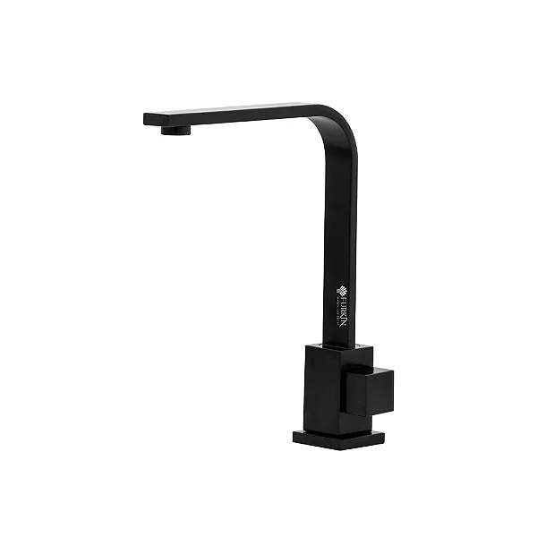 TORNEIRA BANHEIRO LAVABO MESA QUADRADA RETANGULAR PRETO LUXO