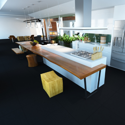Porcelanato Terra Nera 84x84cm Acetinado Delta - M²