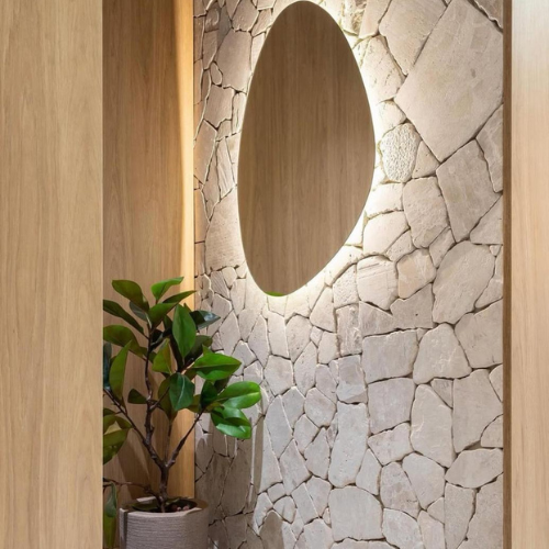 Revestimento de Mármore Travertino em Retalhos - M²