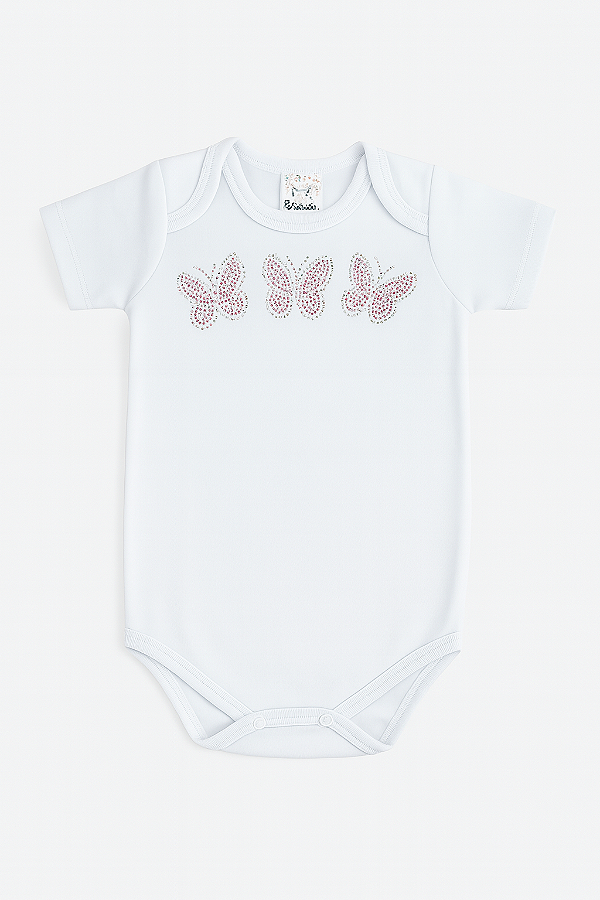 Body Borboleta Strass Xinenem