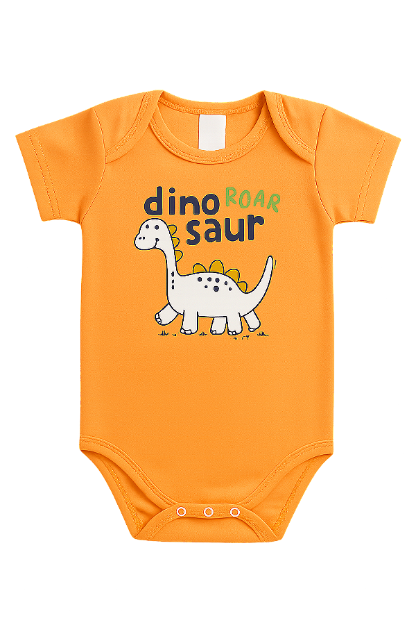 Body Suedine Dinossauro Laranja Xinenem