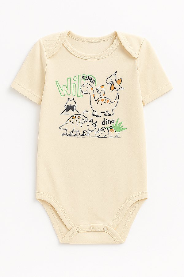 Body Suedine  Dinossauro Off-white Xinenem