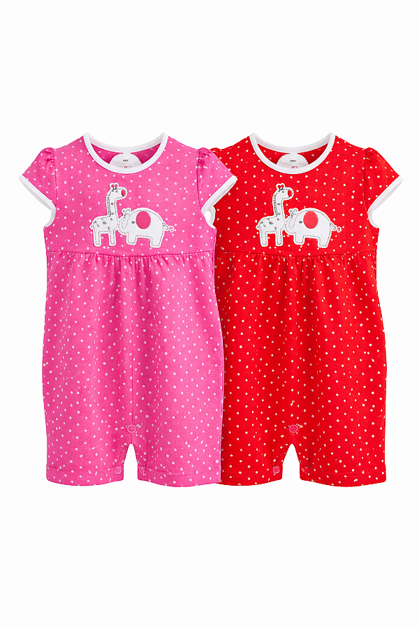 Macacão Curto Girafa e Elefante Xinenem