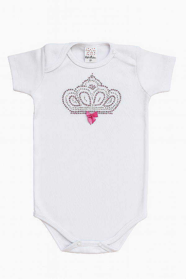 Body Suedine Strass Coroa Xinenem