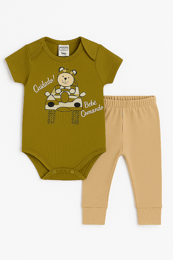 Conjunto Body e Calça Algodão