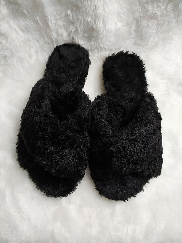 Pantufa Trançada Pelúcia