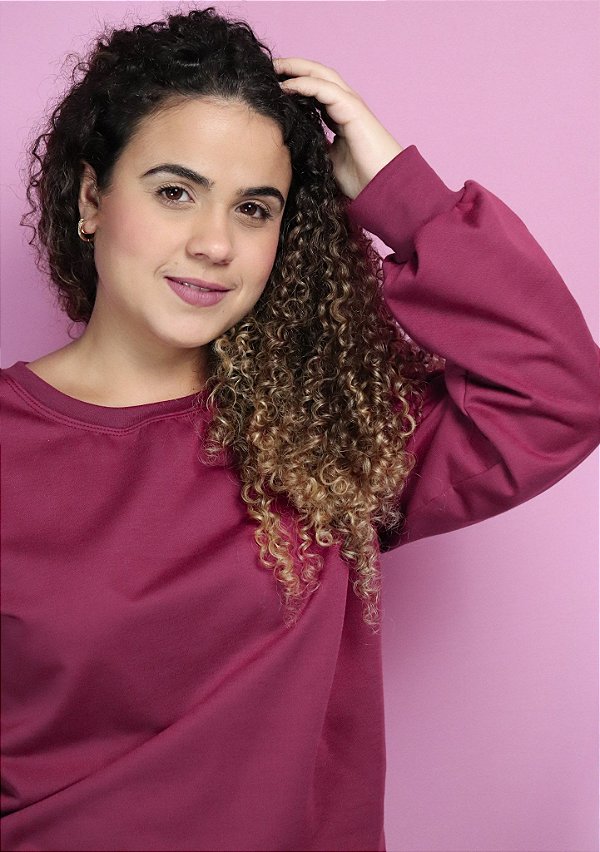 Moletinho Peluciado Longo Feminino Vinho