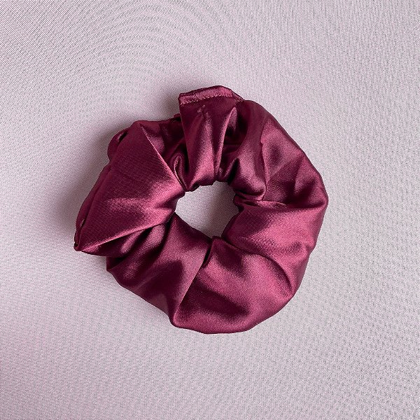 Scrunchie xuxinha de Cetim Vinho