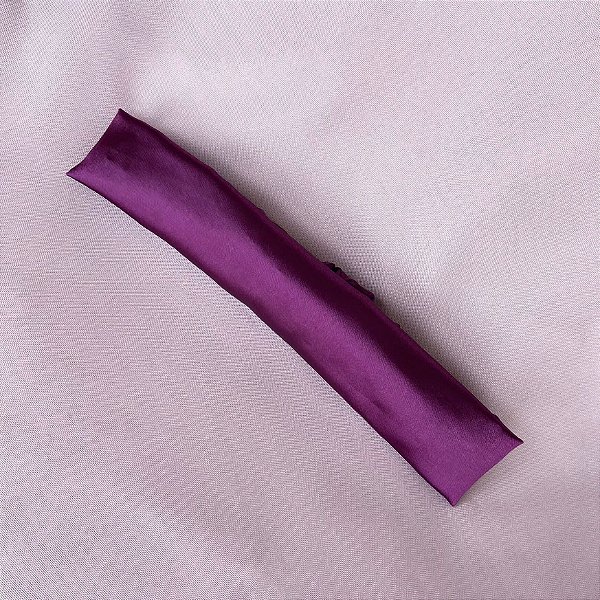 Faixa de Cabelo de Cetim Roxa
