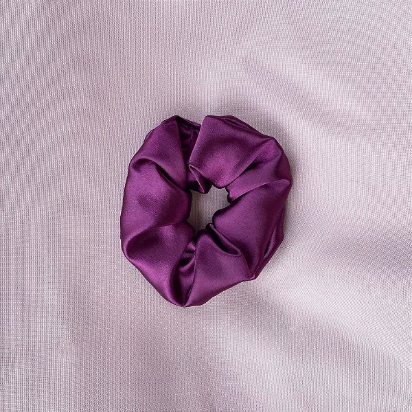Scrunchie xuxinha de Cetim Roxa