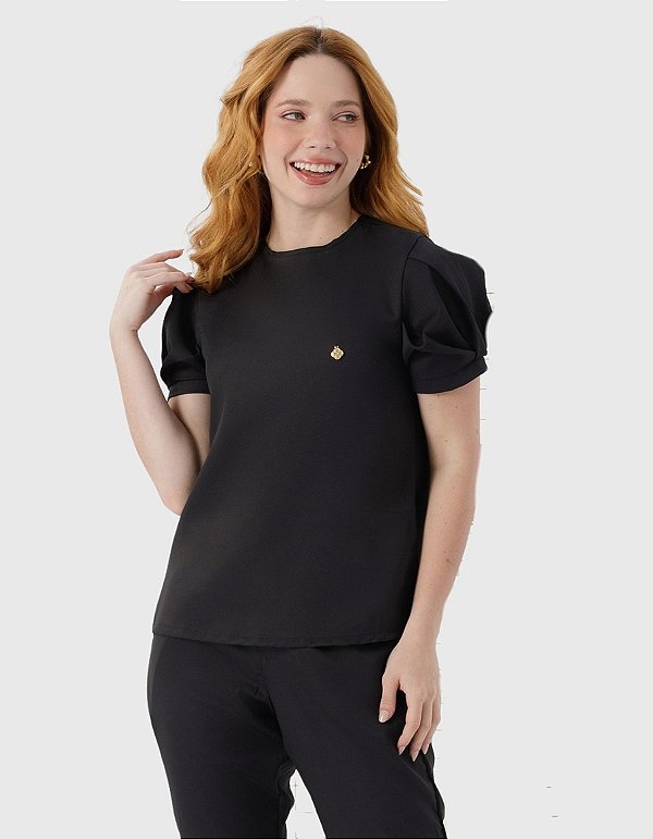 Scrub Feminino Hortênsia Preto