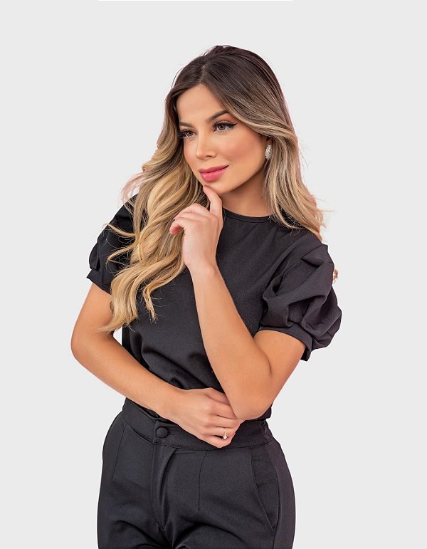 Scrub Feminino Hortênsia Preto