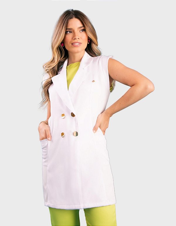Colete Feminino Isla Branco