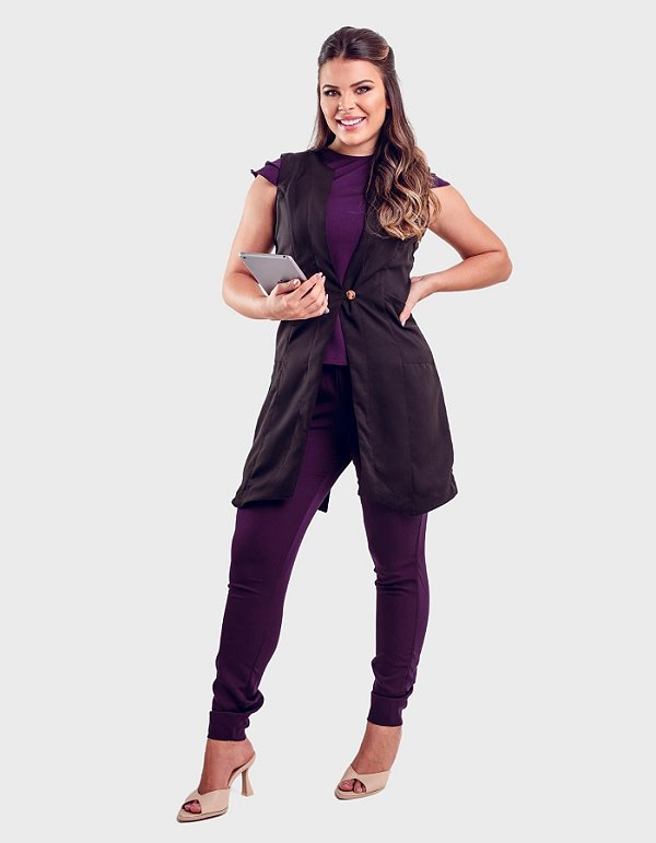 Colete Feminino Chloé Preto