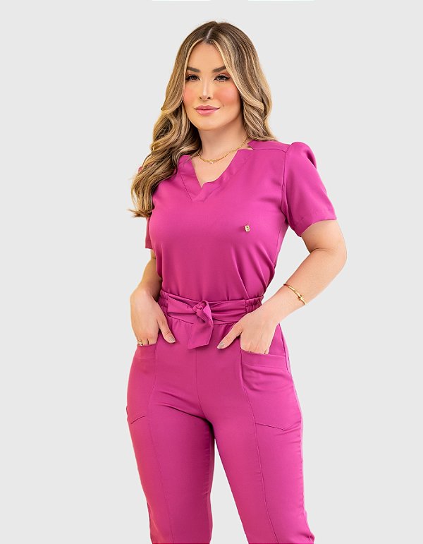 Scrub Feminino Lily Fúcsia