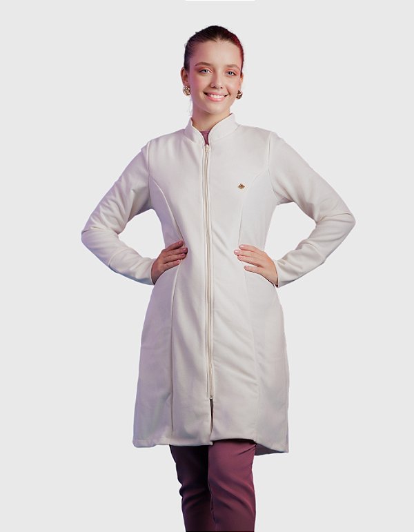 Jaleco Feminino Ava Branco Off