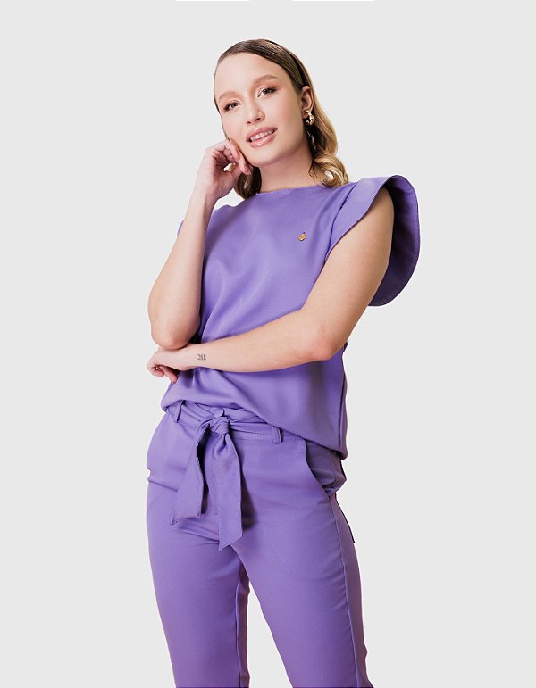 Scrub Feminino Lucy Lilás Blueberry