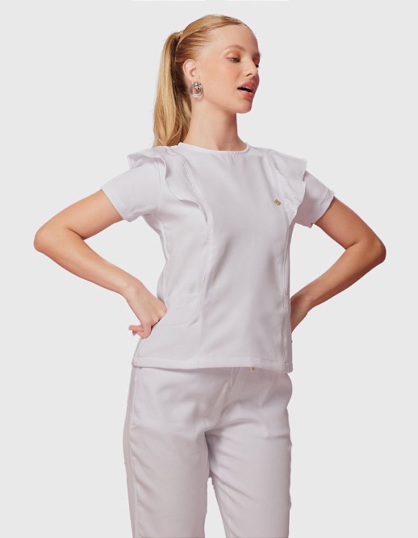 Scrub Feminino Laila Branco