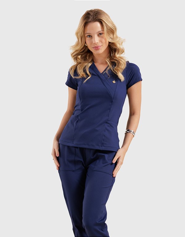 Scrub Feminino Moove Marinho