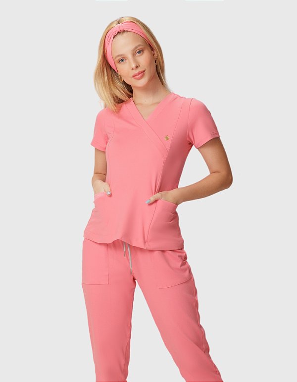 Scrub Feminino Moove Pink Lemonade