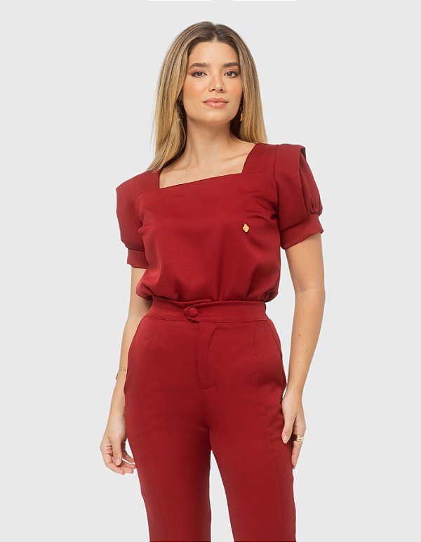 Scrub Feminino Sarah Bordô