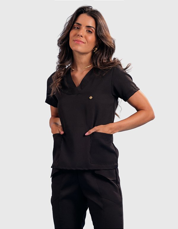 Scrub Feminino Sophia Preto