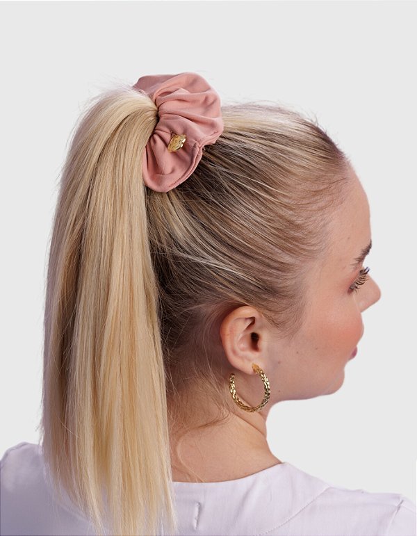 Scrunchie Feminina Rosa Nude