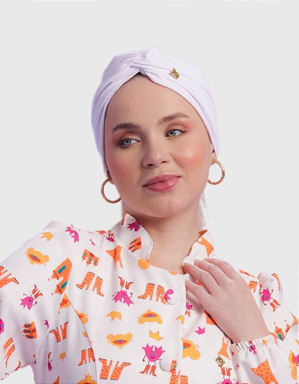 Faixa 2 em 1 Feminina Branca