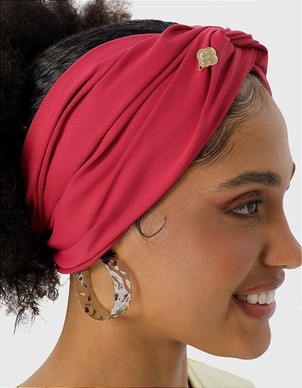 Faixa 2 em 1 Feminina Vermelho Cereja