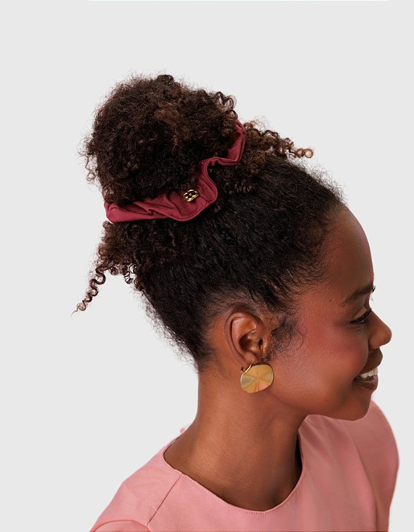 Scrunchie Feminina Marsala