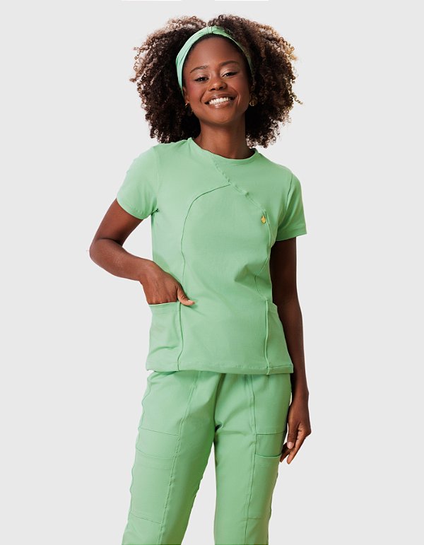Scrub Feminino Megan Verde Pistache
