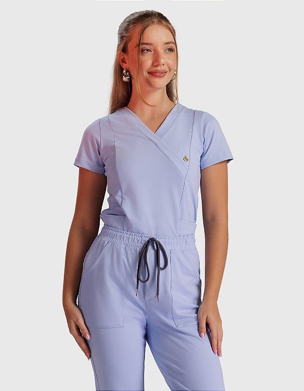 Scrub Feminino Moove Azul Frozen